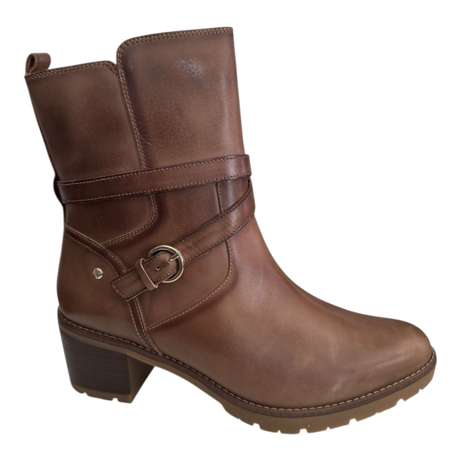 Pikolinos Llanes High Ankle Boot With Heel Brandy Eu 40/Us 9-9.5 $230 W7h-8507